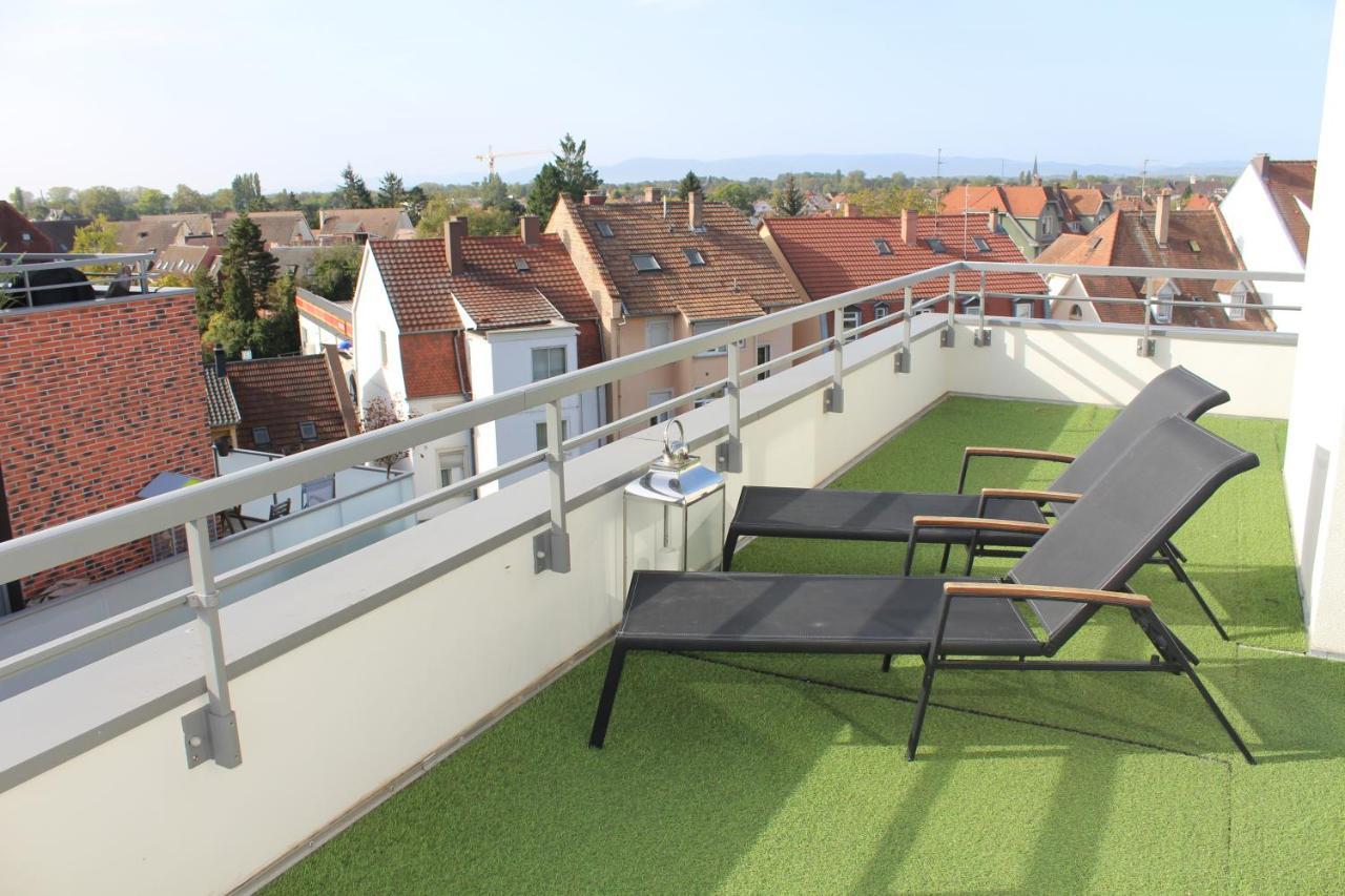 Ferienwohnung La Terrasse Straßburg Exterior foto