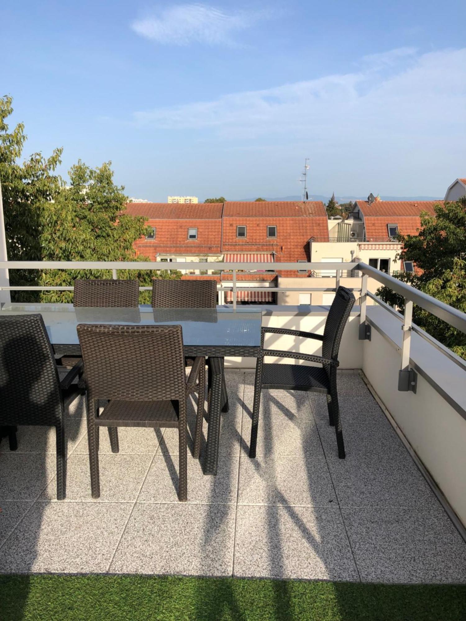 Ferienwohnung La Terrasse Straßburg Exterior foto